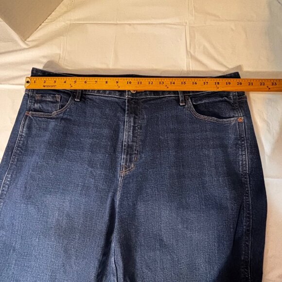 Old Navy High-Rise Vintage Cropped Flare Jeans Size 20 Secret-Smooth Pockets - Picture 4 of 7